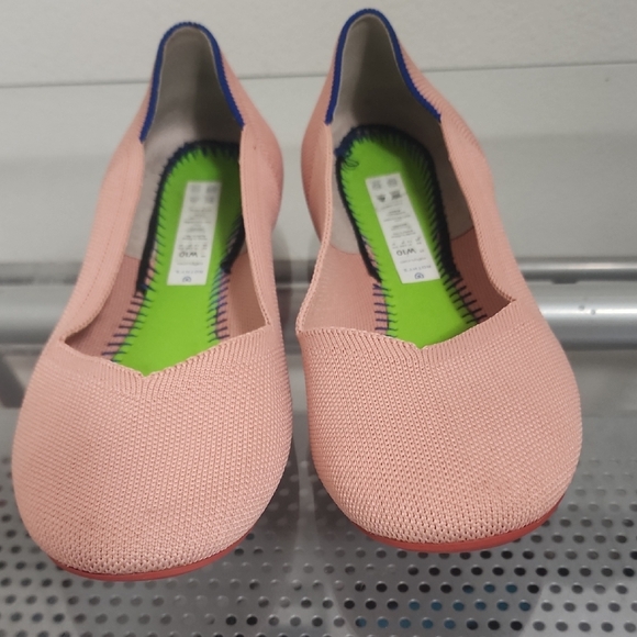 Rothy’s Pink Round Toe Flats Washable Sustainable Shoes - Picture 3 of 8